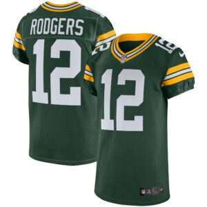 Men's Green Bay Packers Aaron Rodgers Nike Green Vapor Elite Jersey