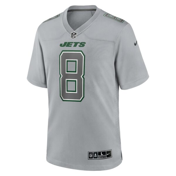 Men’s New York Jets Aaron Rodgers Nike Heather Gray Atmosphere Fashion Game Jersey