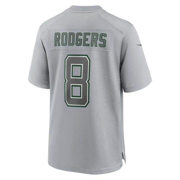 Men’s New York Jets Aaron Rodgers Nike Heather Gray Atmosphere Fashion Game Jersey