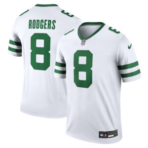 Men's New York Jets Aaron Rodgers Nike Spotlight White Alternate Legend Player Jersey