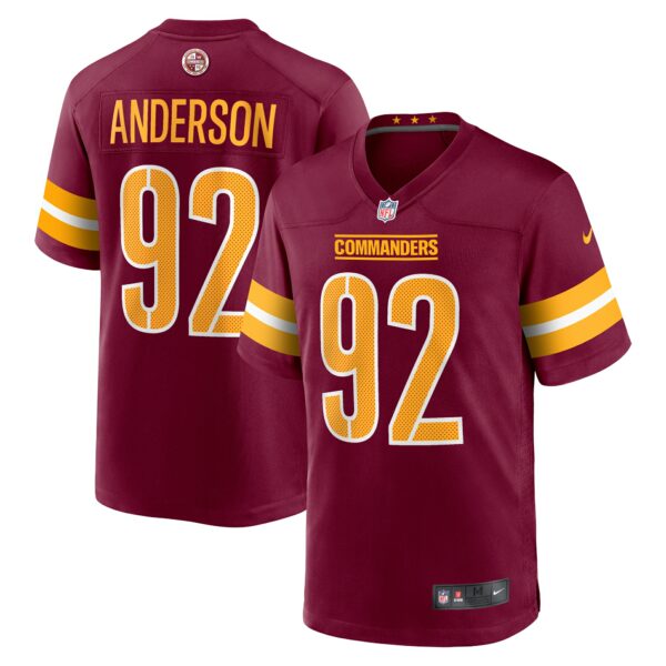 Men’s Washington Commanders Abdullah Anderson Nike Burgundy Game Player Jersey