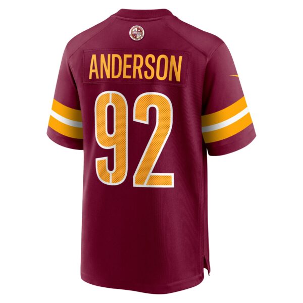 Men’s Washington Commanders Abdullah Anderson Nike Burgundy Game Player Jersey