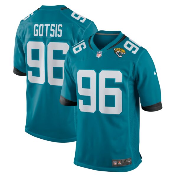 Men’s Jacksonville Jaguars Adam Gotsis Nike Teal Game Jersey