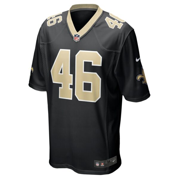 Men’s New Orleans Saints Adam Prentice Nike Black Game Player Jersey