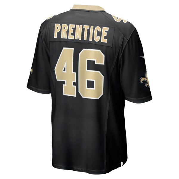 Men’s New Orleans Saints Adam Prentice Nike Black Game Player Jersey