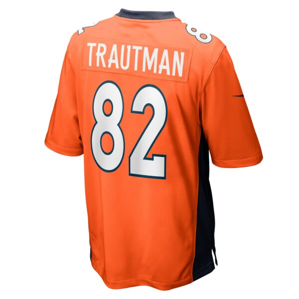 Men’s Denver Broncos Adam Trautman Nike Orange Team Game Jersey