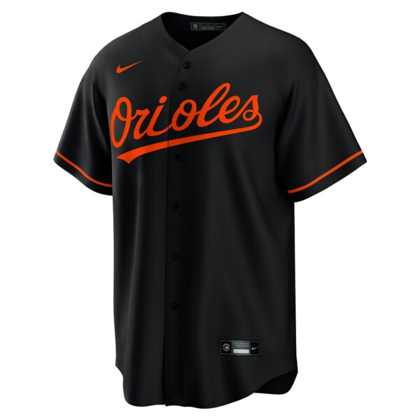 Men’s Baltimore Orioles Adley Rutschman Nike Black Alternate Replica Player Jersey