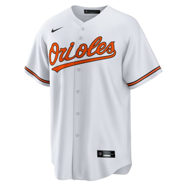 Men’s Baltimore Orioles Adley Rutschman Nike White Replica Player Jersey