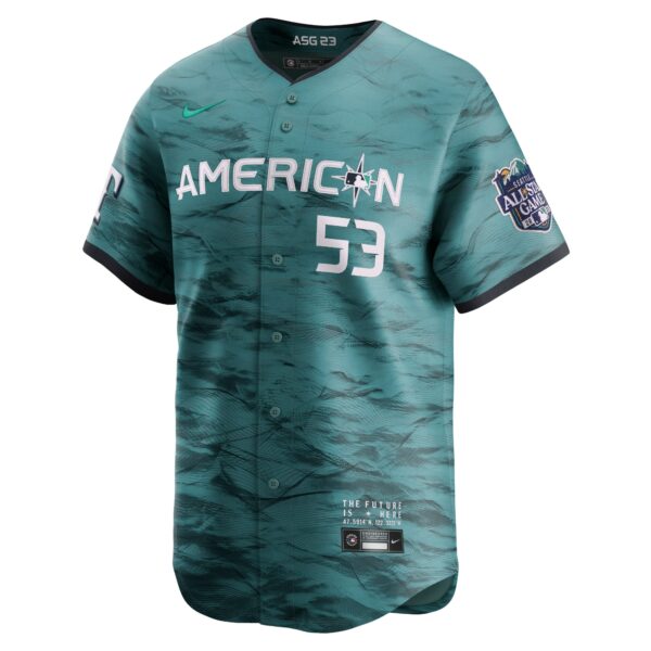 Men’s American League Adolis Garcia Nike Teal 2023 MLB All-Star Game Limited Player Jersey