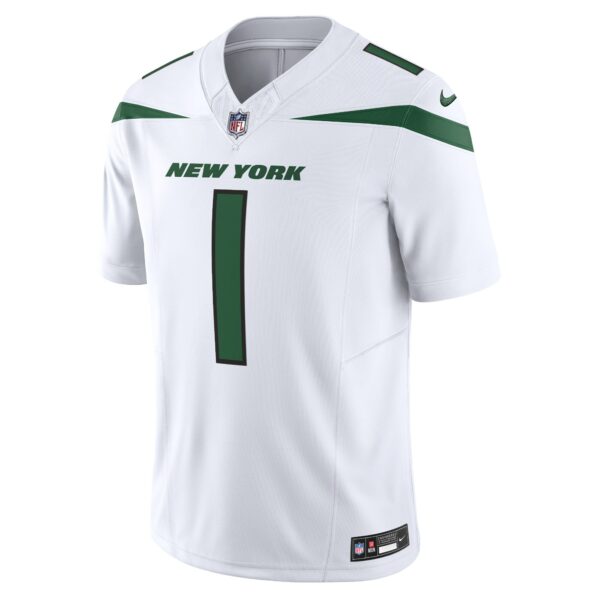 Men’s New York Jets Ahmad Sauce Gardner Nike White Vapor F.U.S.E. Limited Jersey