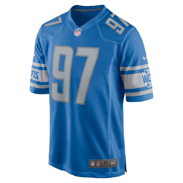 Men’s Detroit Lions Aidan Hutchinson Nike Blue Player Game Jersey