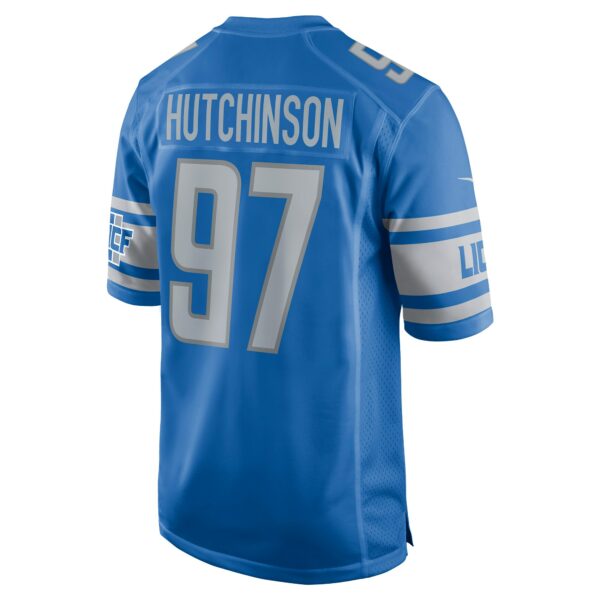 Men’s Detroit Lions Aidan Hutchinson Nike Blue Player Game Jersey