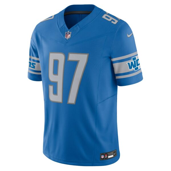 Men’s Detroit Lions Aidan Hutchinson Nike Blue Vapor F.U.S.E. Limited Jersey