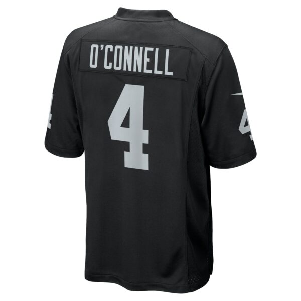 Men’s Las Vegas Raiders Aidan O’Connell Nike Black Game Jersey