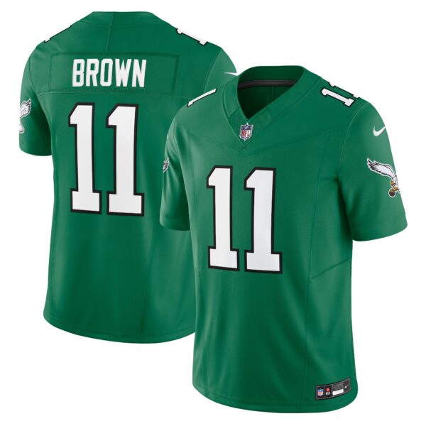 Men’s Philadelphia Eagles A.J. Brown Nike Kelly Green Vapor F.U.S.E. Limited Jersey