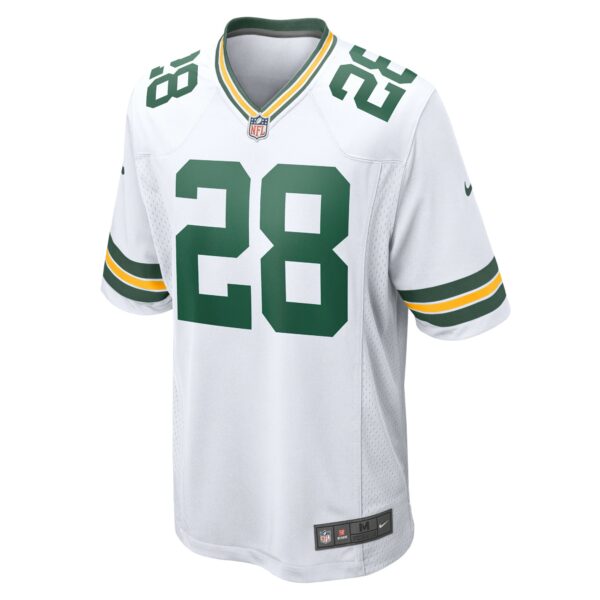 Men’s Green Bay Packers AJ Dillon Nike White Game Player Jersey