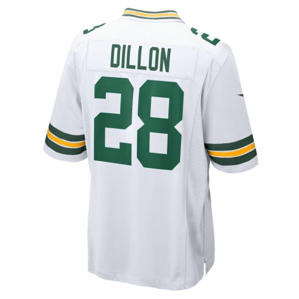 Men’s Green Bay Packers AJ Dillon Nike White Game Player Jersey