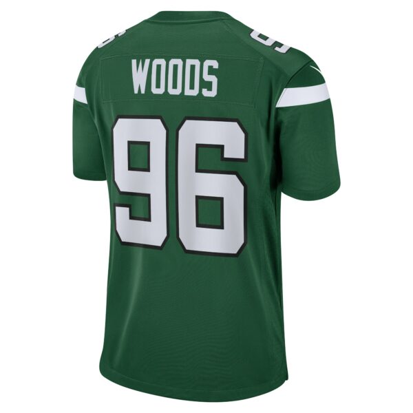 Men’s New York Jets Al Woods Nike Gotham Green Game Jersey