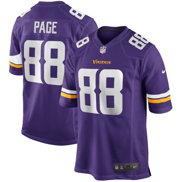 Men’s Minnesota Vikings Alan Page Nike Purple Game Retired Player Jersey