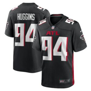 Men's Atlanta Falcons Albert Huggins Nike Black Team Game Jersey