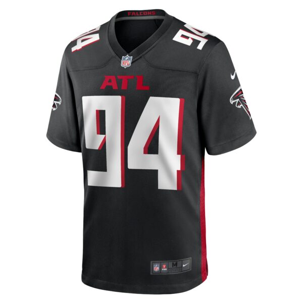 Men’s Atlanta Falcons Albert Huggins Nike Black Team Game Jersey