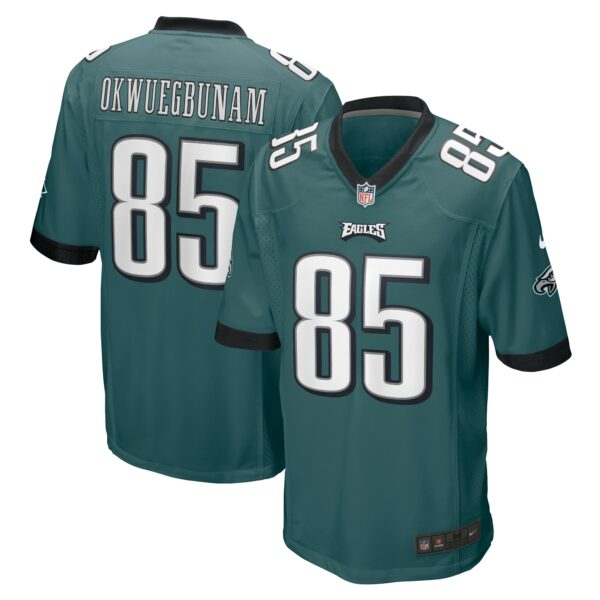 Men’s Philadelphia Eagles Albert Okwuegbunam Nike Midnight Green Team Game Jersey