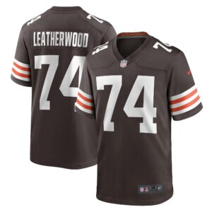 Men's Cleveland Browns Alex Leatherwood Nike Brown Team Game Jersey