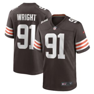 Men's Cleveland Browns Alex Wright Nike Brown Team Game Jersey