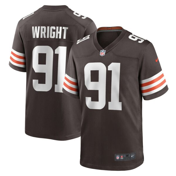 Men’s Cleveland Browns Alex Wright Nike Brown Team Game Jersey