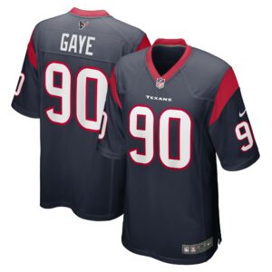 Men's Houston Texans Ali Gaye Nike Navy Team Game Jersey