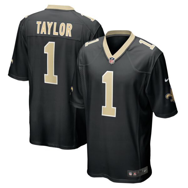 Men’s New Orleans Saints Alontae Taylor Nike Black Team Game Jersey