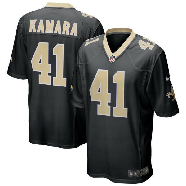 Men’s New Orleans Saints Alvin Kamara Nike Black Game Jersey