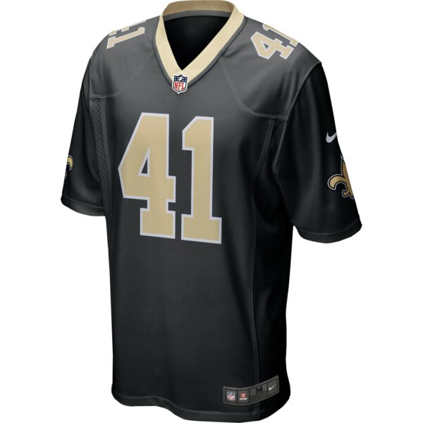 Men’s New Orleans Saints Alvin Kamara Nike Black Game Player Jersey