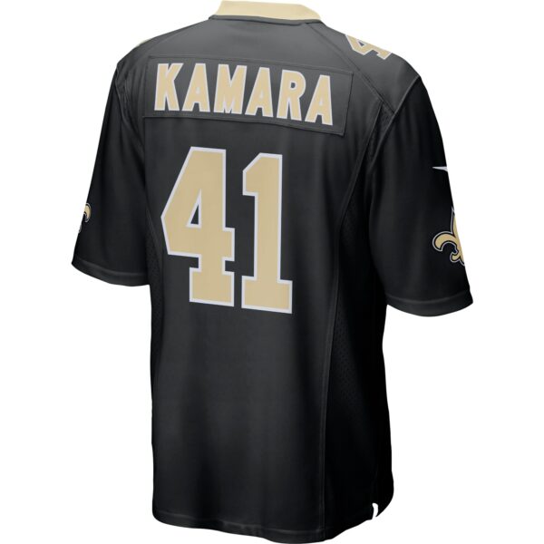 Men’s New Orleans Saints Alvin Kamara Nike Black Game Player Jersey