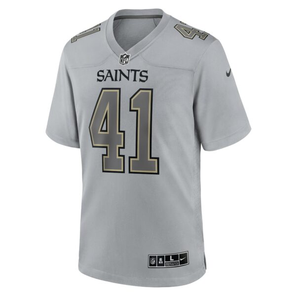 Men’s New Orleans Saints Alvin Kamara Nike Gray Atmosphere Fashion Game Jersey