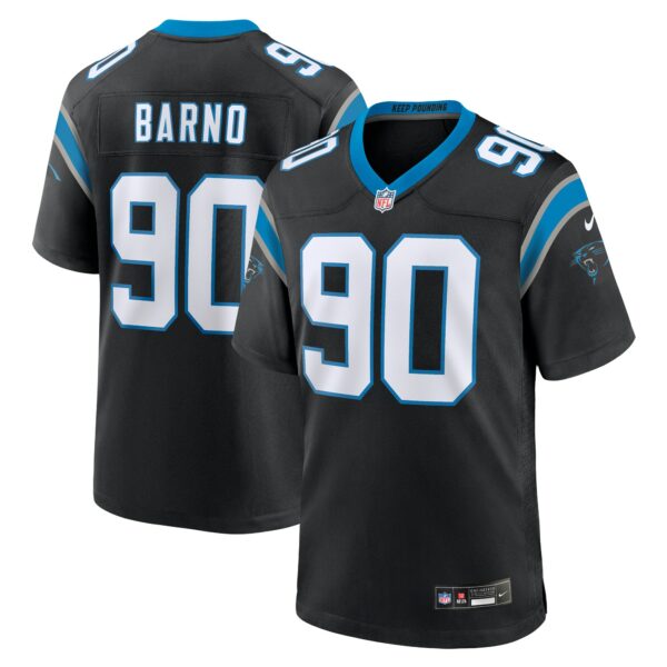 Men’s Carolina Panthers Amare Barno Nike Black Team Game Jersey