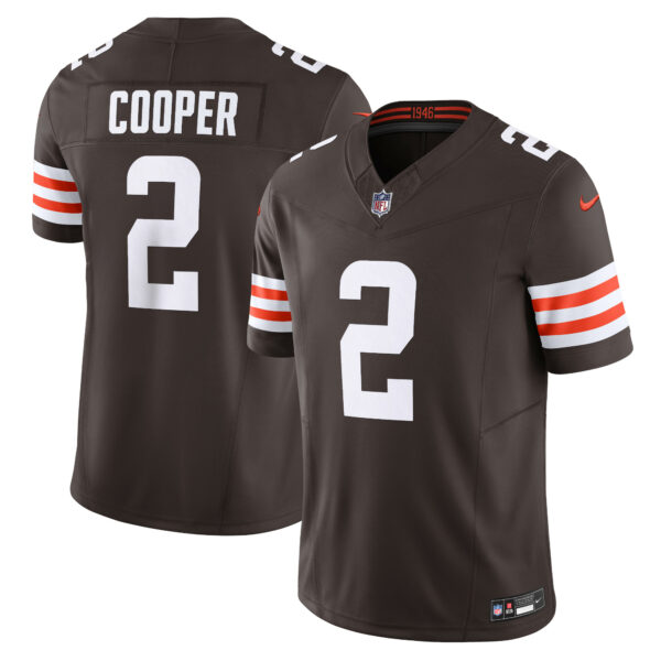 Men’s Cleveland Browns Amari Cooper Nike Brown Vapor F.U.S.E. Limited Jersey