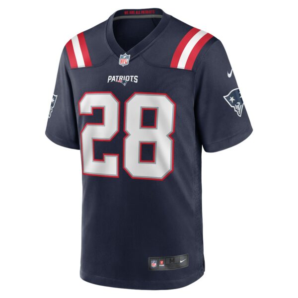 Men’s New England Patriots Ameer Speed Nike Navy Team Game Jersey