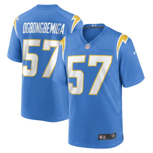 Men’s Los Angeles Chargers Amen Ogbongbemiga Nike Powder Blue Game Player Jersey