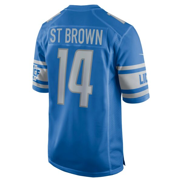 Men’s Detroit Lions Amon-Ra St. Brown Nike Blue Game Player Jersey