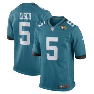 Men's Jacksonville Jaguars Andre Cisco Nike Teal Game Player Jersey