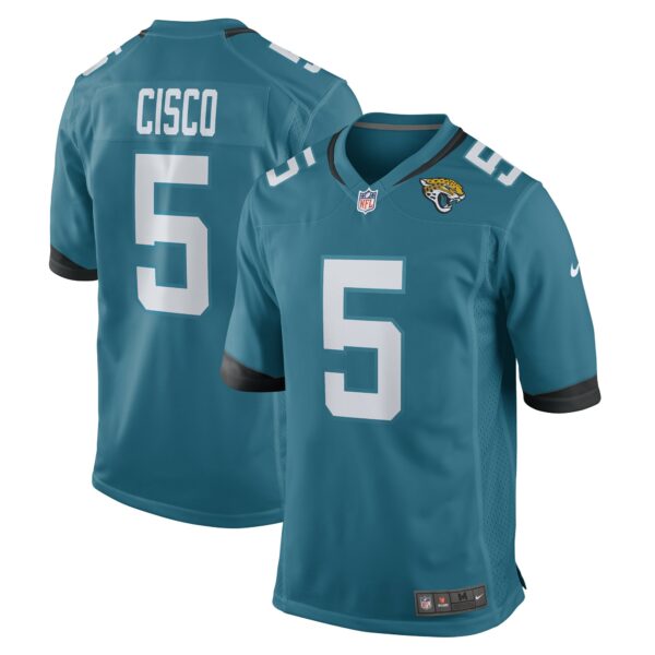 Men’s Jacksonville Jaguars Andre Cisco Nike Teal Game Player Jersey