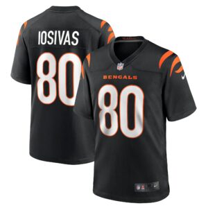 Men's Cincinnati Bengals Andrei Iosivas Nike Black Team Game Jersey