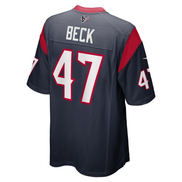 Men’s Houston Texans Andrew Beck Nike Navy Game Player Jersey