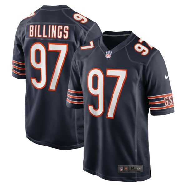 Men’s Chicago Bears Andrew Billings Nike Navy Game Jersey