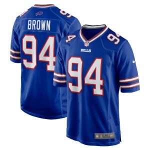 Men's Buffalo Bills Andrew Brown Nike Royal Game Jersey