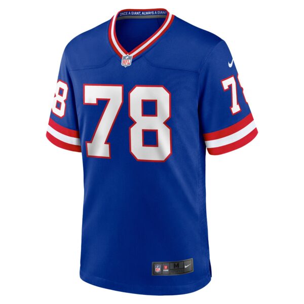 Men’s New York Giants Andrew Thomas Nike Royal Classic Player Game Jersey