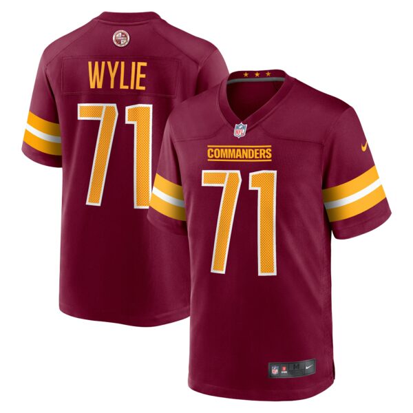 Men’s Washington Commanders Andrew Wylie Nike Burgundy Game Player Jersey