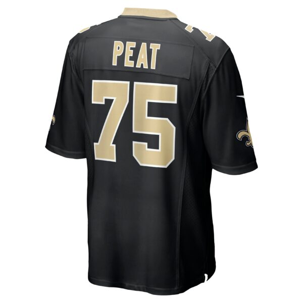 Men’s New Orleans Saints Andrus Peat Nike Black Game Jersey