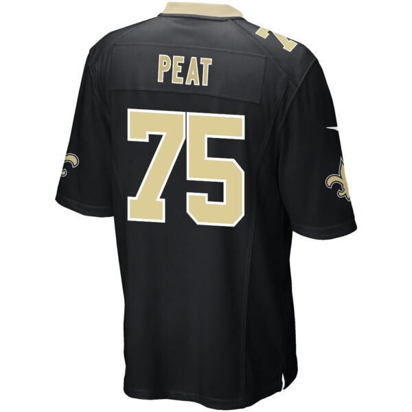 Men’s New Orleans Saints Andrus Peat Nike Black Game Player Jersey